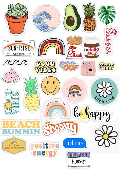 vsco sticker pack!! | Cute laptop stickers, Preppy stickers, Printable stickers