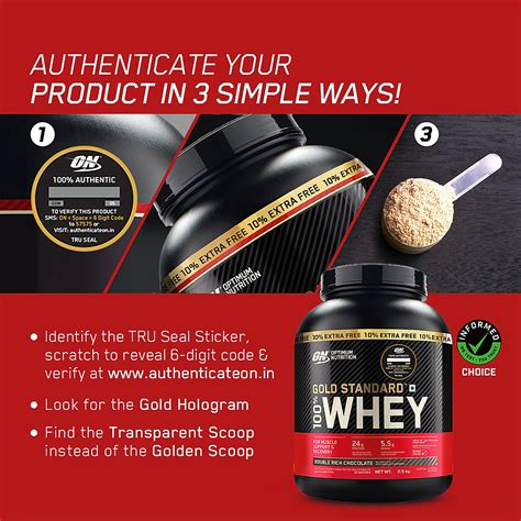 Optimum Nutrition Gold Standard 100 Whey Protein Powder 5 Lbs 10 Extra 25 Kg Double Rich