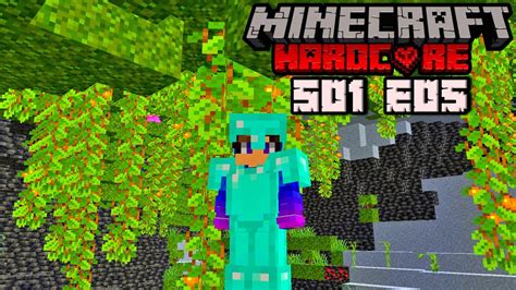 Lush Cave And Mineshafts Minecraft Hardcore S1E5 Minecraft Hindi