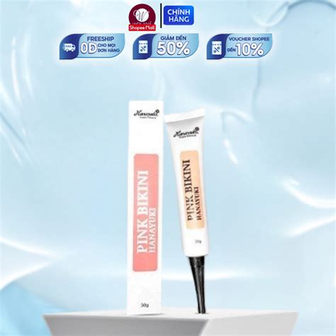 Hanayuki Bikini Pink Cream For Pink Care And Dark Spots Reduction Pink Bikini Hanayuki Tube 30g