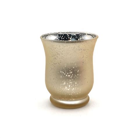 Wholesale Gold Mercury Hurricane Glass Votive Candle Holder Glass