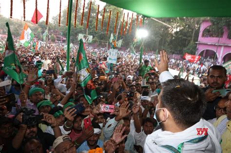 Hajipur Tejashwi Yadav Holds Election Rally In Vaishali Ahead Of Remaining 2 Phases Of Bihar