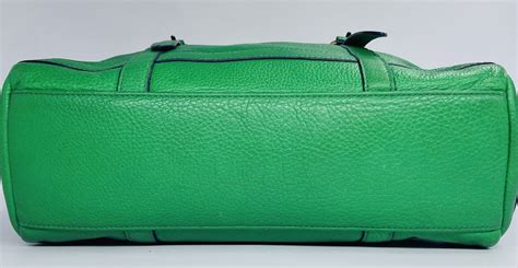 Pilcro And The Letterpress Anthropologie Green Leather Shoulder Handbag