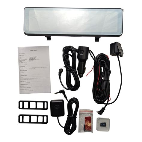 Full-Size Starlight Night Vision Touch Screen Rearview Mirror Dual Cha