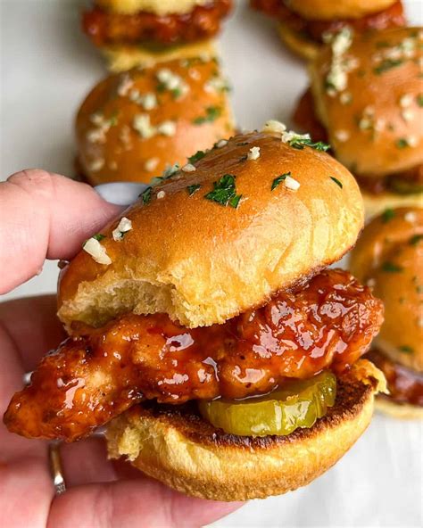 Hot Honey Chicken Sliders - Bad Batch Baking