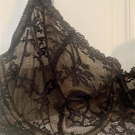 Victorias Secret Black Nude Lace Bra With Depop