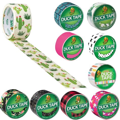 Easy Tear Duck Brand 10pk Assorted Pattern Duct Tape Rolls Variety Pack 10 Yards Each