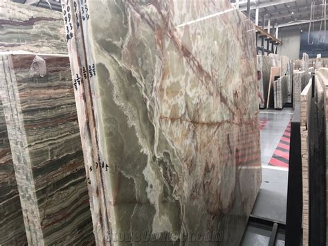 Green Vein Onyx Slabs Onice Verde Smeraldo From China