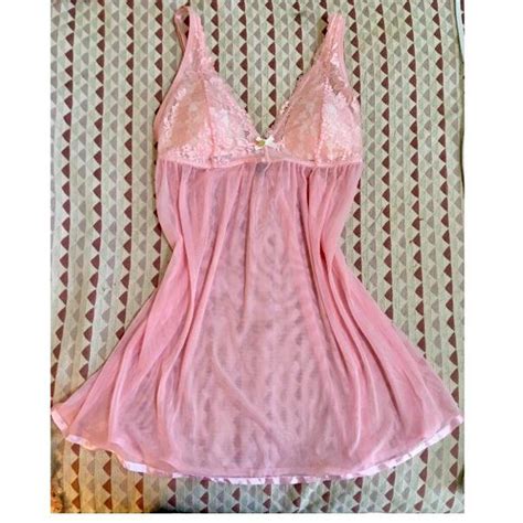 Fairy Pink Lace Lingerie Slip Nightgown Lightly Depop