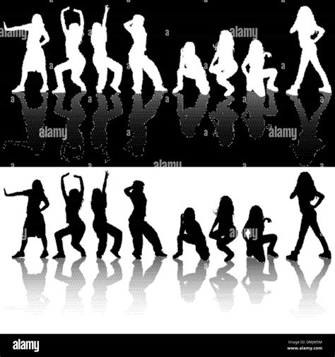 girls  dance stock vector images alamy