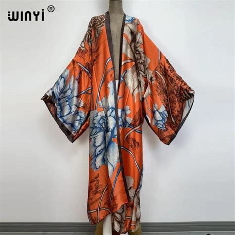 Robe de plage WINYI Cardigan à manches chauve souris pour femmes Bikini Sweet Lady Rose Boho
