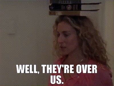 YARN Well They Re Over Us Sex And The City 1998 S03E18 Romance Video Gifs By Quotes