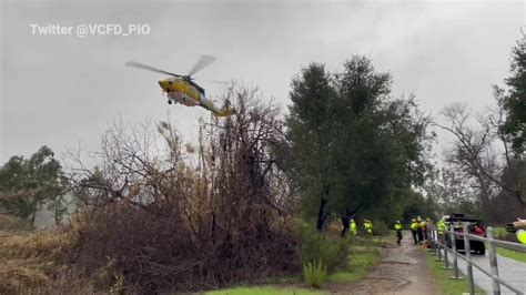 Flash flooding traps Ventura resident in river overnight | FOX 11 Los Angeles