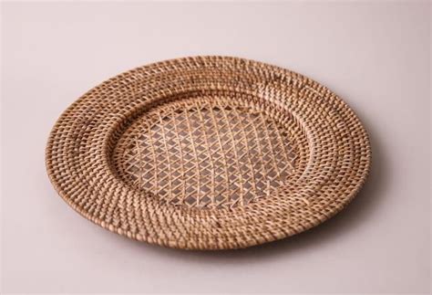 Rattan Natural Honey 13 Charger Wallace Events