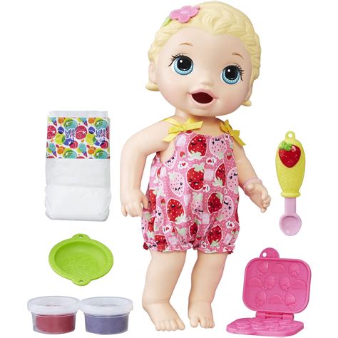 Baby Alive Super Snacks Snackin Lily Blonde Hair Walmart Walmart