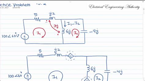 Magnetically Coupled Circuit Example Youtube