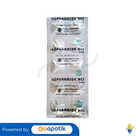 Loperamide Hcl First Medipharma Mg Tablet Kegunaan Efek Samping