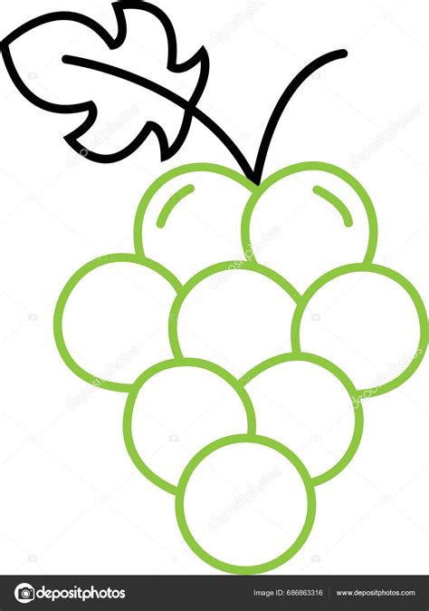 Grape Food Fruits Bunches Grapes Icons Leaf Isolated Transparent