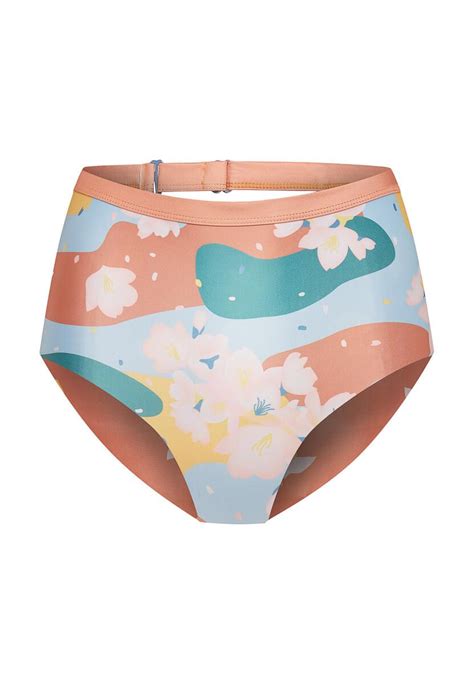Boochen Bikini Slip Enoshima Reversible Surf Bikini Sakura Lemon Print Bei Boochen Im