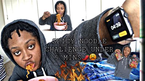 Spicy Noodle Challenge In 5 Mins🔥🌶 Youtube