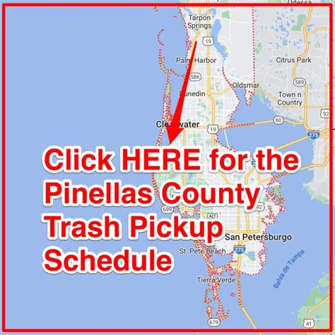 Pinellas County Trash Schedule Bulk Pickup Holidays Map