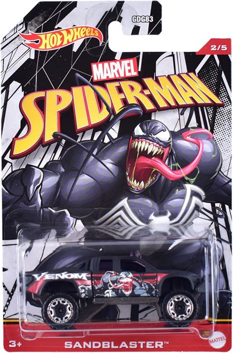 Hot Wheels Marvel Spider Man Venom Sandblaster Yaxa Colombia