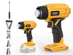 Cordless Heat Gun For Milwaukee M Battery LIVOWALNY V W Hot Air Gun I F II