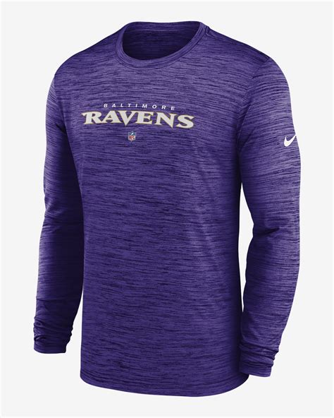 Nike Dri Fit Sideline Velocity Nfl Baltimore Ravens Men S Long Sleeve