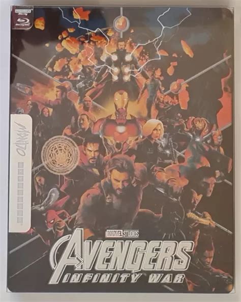 STEELBOOK 4K ULTRA Hd 2D Bonus Mondo Avengers Infinity War Version