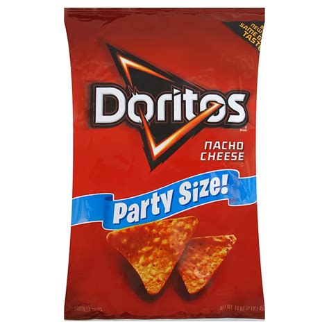 Doritos Nacho Cheese Flavored Tortilla Chips Party Size Shop Snacks