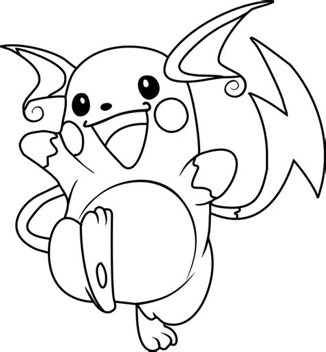 Pokemon Raichu Da Colorare Scarica Stampa O Colora Subito Online