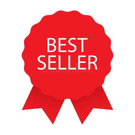 Red Award Medal With Ribbons Banner Vector Illustration Best Seller