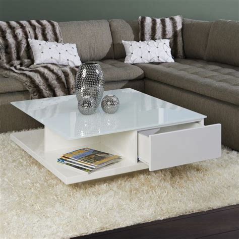 Tolle Couchtisch Weiss Hochglanz Mit Glasplatte Couchtisch