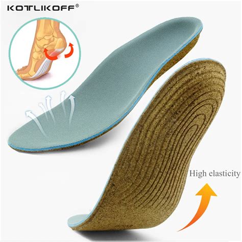 Kotlikoff Eva Orthopedic Insoles Cork Sole Adult Flat Foot Arch Support