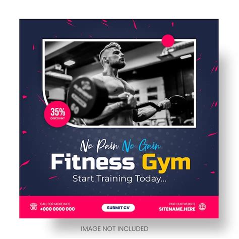 Premium Vector Fitness Gym Or Gym And Fitness Social Media And