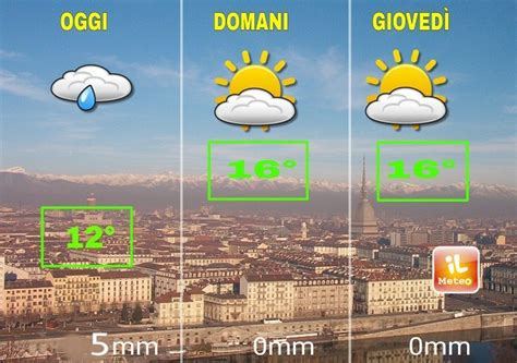 METEO TORINO peggiora a metà settimana poi TANTO SOLE ILMETEO it