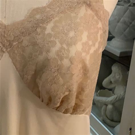 Vintage Lorraine Lingerie Full Slip Lace Size Gem