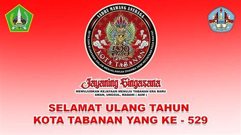 SMP NEGERI 2 KERAMBITAN MENGUCAPKAN SELAMAT ULANG TAHUN KOTA TABANAN