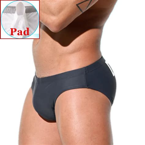 Push Up Swimwear Mens Swim Briefs With Pad Swimming Trunks For Bikini Swimsuit Sexy Bathing