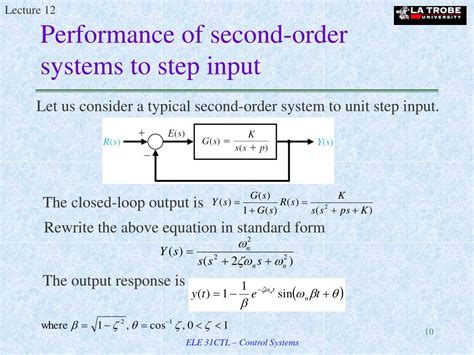 Ppt Performance Of Second Order Systems Powerpoint Presentation Free