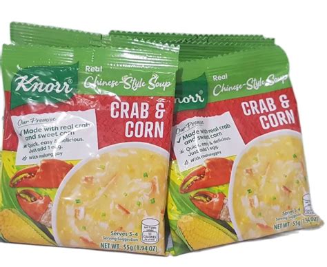 Knorr Real Chinese Soup Crab Corn Flavor Made With Real Crab And