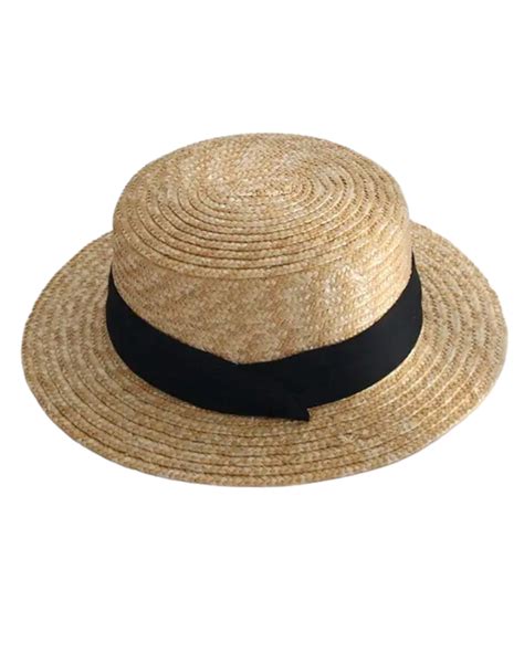 Macey Broad Brim Hat Black Ribbon TKD Lingerie