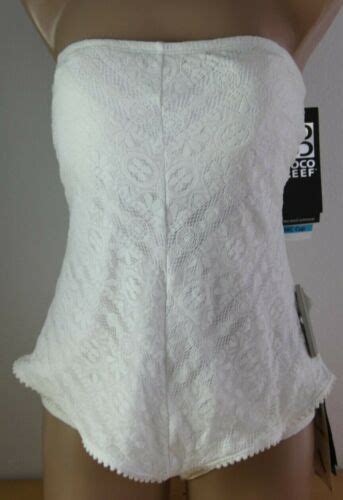 Nwt Coco Reef Swimsuit Bikini Tankini Top Sz Dd Crochet White Straps Ebay