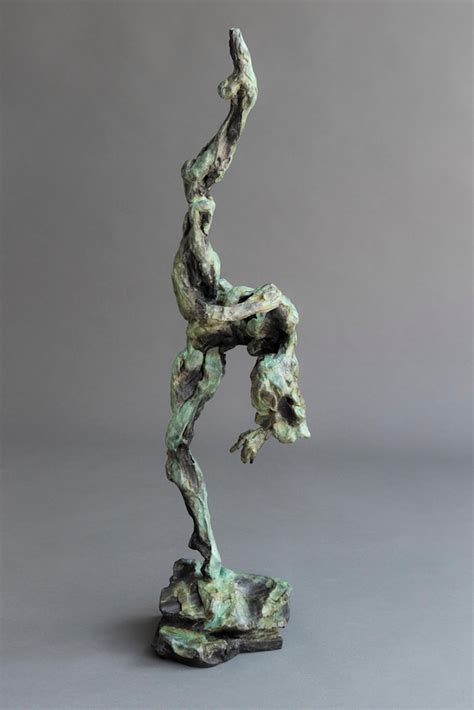 Richard Tosczak Untitled No Emotive Nude Female Figurative Patina Bronze