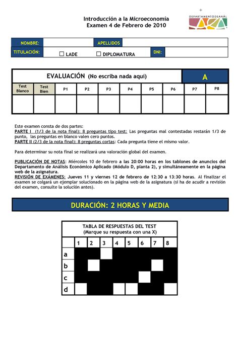 Solucion febrero 2010 1 Introducción a la Microeconomía Examen 4 de