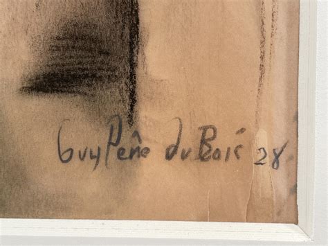 Lot GUY PENE DU BOIS NUDE WOMAN PASTEL CHARCOAL