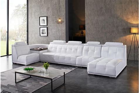 Contemporary Living Style Classic Leather Sectional Sofa-Set - Online ...