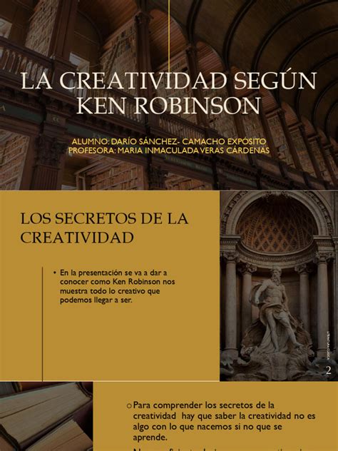 creatividad segun ken robinson