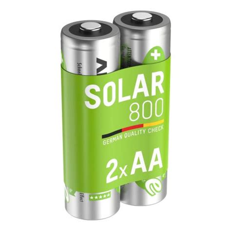 Solar NiMH Akku Mignon AA 800 MAh MaxE 2er Blister ANSMANN AG