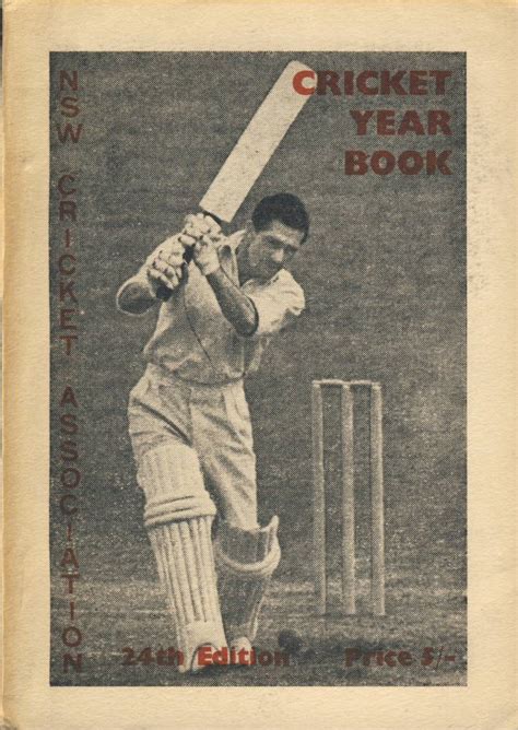 New South Wales Cricket Association Yearbook 1960 61 24th Edition